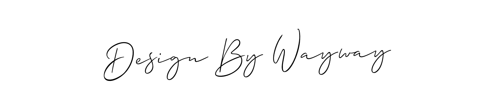 if you are searching for the best signature style for your name Design By Wayway. so please give up your signature search. here we have designed multiple signature styles  using Allison_Script. Design By Wayway signature style 2 images and pictures png