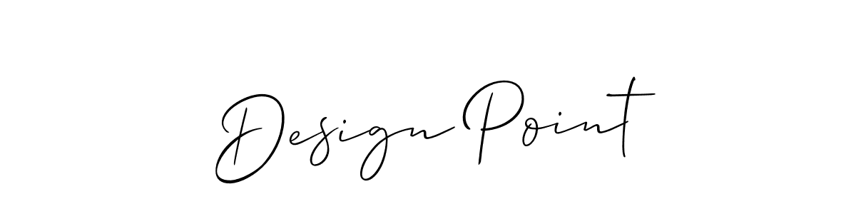 How to make Design Point name signature. Use Allison_Script style for creating short signs online. This is the latest handwritten sign. Design Point signature style 2 images and pictures png