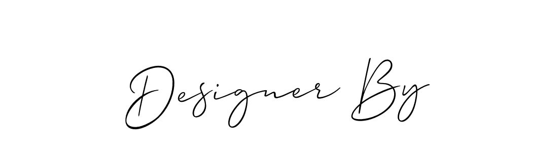 Make a beautiful signature design for name Designer By. With this signature (Allison_Script) style, you can create a handwritten signature for free. Designer By signature style 2 images and pictures png