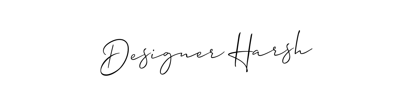 Also we have Designer Harsh name is the best signature style. Create professional handwritten signature collection using Allison_Script autograph style. Designer Harsh signature style 2 images and pictures png