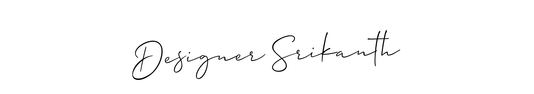 It looks lik you need a new signature style for name Designer Srikanth. Design unique handwritten (Allison_Script) signature with our free signature maker in just a few clicks. Designer Srikanth signature style 2 images and pictures png