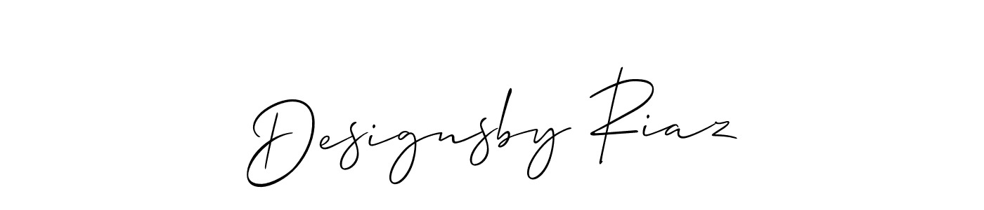 Allison_Script is a professional signature style that is perfect for those who want to add a touch of class to their signature. It is also a great choice for those who want to make their signature more unique. Get Designsby Riaz name to fancy signature for free. Designsby Riaz signature style 2 images and pictures png