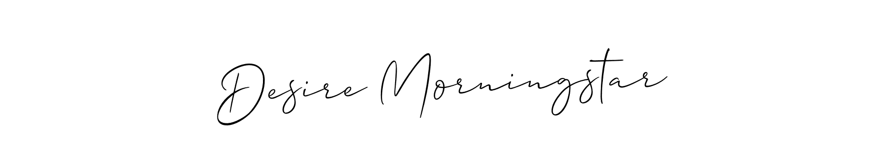 Make a beautiful signature design for name Desire Morningstar. Use this online signature maker to create a handwritten signature for free. Desire Morningstar signature style 2 images and pictures png