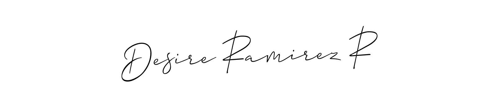 You should practise on your own different ways (Allison_Script) to write your name (Desire Ramirez R) in signature. don't let someone else do it for you. Desire Ramirez R signature style 2 images and pictures png