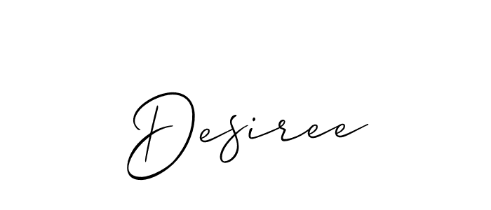 Make a beautiful signature design for name Desiree. With this signature (Allison_Script) style, you can create a handwritten signature for free. Desiree signature style 2 images and pictures png