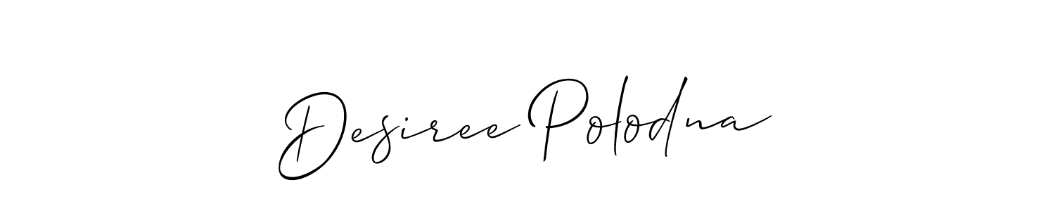 You can use this online signature creator to create a handwritten signature for the name Desiree Polodna. This is the best online autograph maker. Desiree Polodna signature style 2 images and pictures png