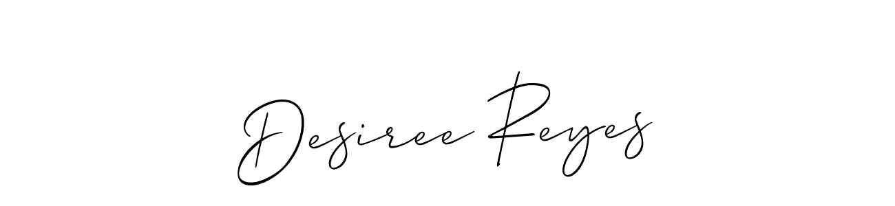 Allison_Script is a professional signature style that is perfect for those who want to add a touch of class to their signature. It is also a great choice for those who want to make their signature more unique. Get Desiree Reyes name to fancy signature for free. Desiree Reyes signature style 2 images and pictures png