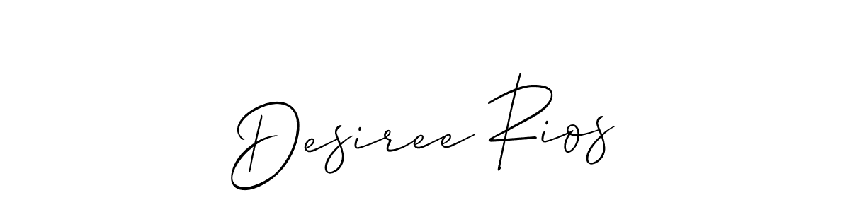 Similarly Allison_Script is the best handwritten signature design. Signature creator online .You can use it as an online autograph creator for name Desiree Rios. Desiree Rios signature style 2 images and pictures png