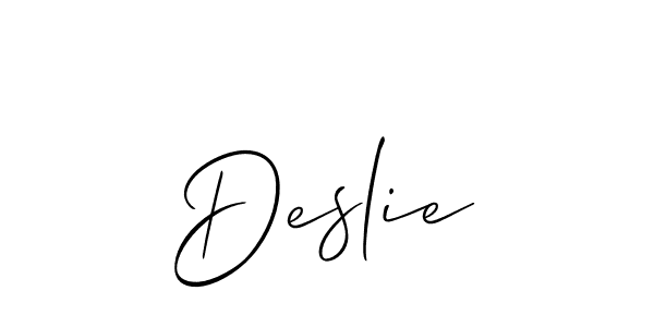 See photos of Deslie official signature by Spectra . Check more albums & portfolios. Read reviews & check more about Allison_Script font. Deslie signature style 2 images and pictures png