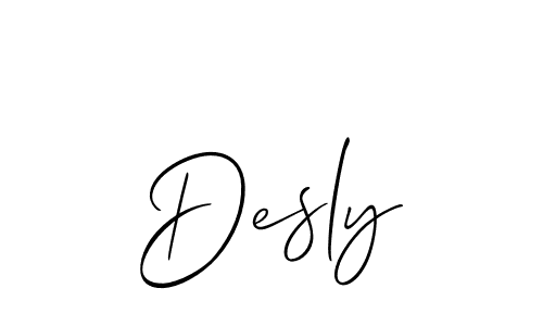 You can use this online signature creator to create a handwritten signature for the name Desly. This is the best online autograph maker. Desly signature style 2 images and pictures png
