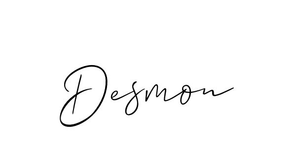 Make a beautiful signature design for name Desmon. Use this online signature maker to create a handwritten signature for free. Desmon signature style 2 images and pictures png