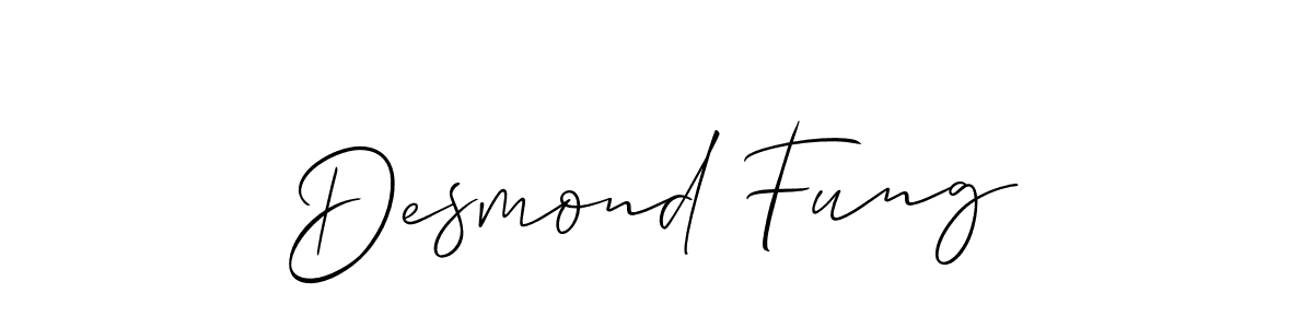 Desmond Fung stylish signature style. Best Handwritten Sign (Allison_Script) for my name. Handwritten Signature Collection Ideas for my name Desmond Fung. Desmond Fung signature style 2 images and pictures png