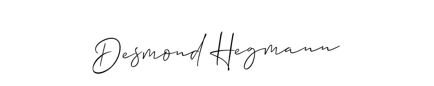 Also we have Desmond Hegmann name is the best signature style. Create professional handwritten signature collection using Allison_Script autograph style. Desmond Hegmann signature style 2 images and pictures png