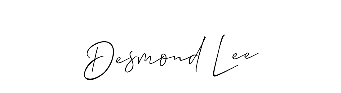 Design your own signature with our free online signature maker. With this signature software, you can create a handwritten (Allison_Script) signature for name Desmond Lee. Desmond Lee signature style 2 images and pictures png