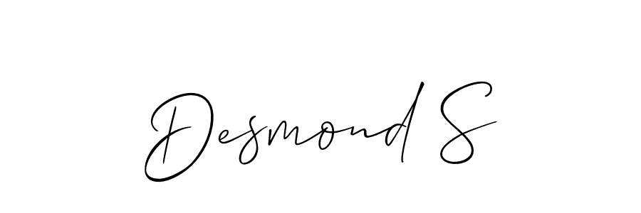 It looks lik you need a new signature style for name Desmond S. Design unique handwritten (Allison_Script) signature with our free signature maker in just a few clicks. Desmond S signature style 2 images and pictures png