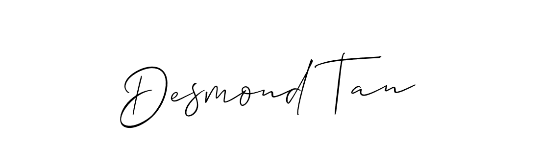 Create a beautiful signature design for name Desmond Tan. With this signature (Allison_Script) fonts, you can make a handwritten signature for free. Desmond Tan signature style 2 images and pictures png