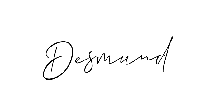 Best and Professional Signature Style for Desmund. Allison_Script Best Signature Style Collection. Desmund signature style 2 images and pictures png