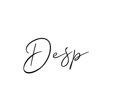 Allison_Script is a professional signature style that is perfect for those who want to add a touch of class to their signature. It is also a great choice for those who want to make their signature more unique. Get Desp name to fancy signature for free. Desp signature style 2 images and pictures png