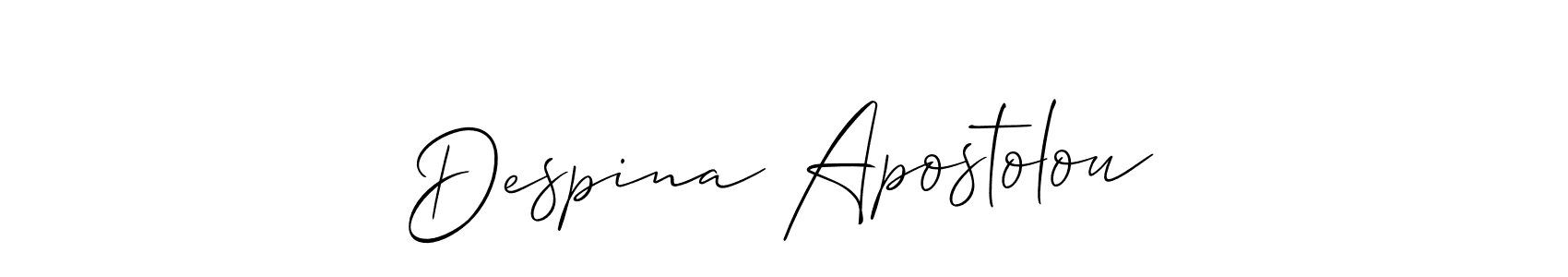 Once you've used our free online signature maker to create your best signature Allison_Script style, it's time to enjoy all of the benefits that Despina Apostolou name signing documents. Despina Apostolou signature style 2 images and pictures png