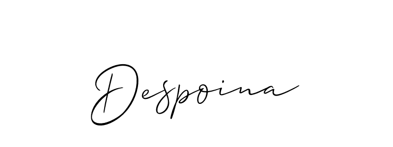 Make a beautiful signature design for name Despoina. With this signature (Allison_Script) style, you can create a handwritten signature for free. Despoina signature style 2 images and pictures png
