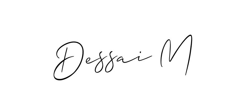 Design your own signature with our free online signature maker. With this signature software, you can create a handwritten (Allison_Script) signature for name Dessai M. Dessai M signature style 2 images and pictures png