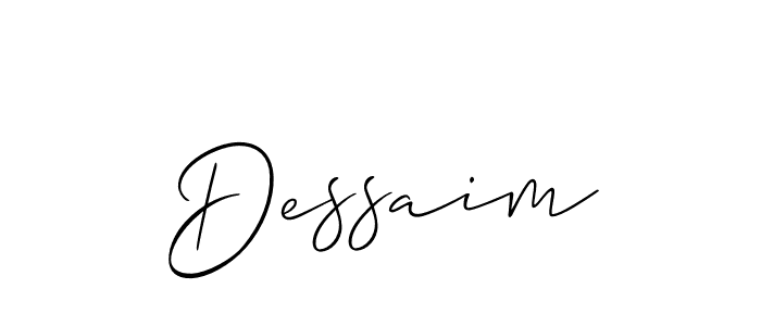 The best way (Allison_Script) to make a short signature is to pick only two or three words in your name. The name Dessaim include a total of six letters. For converting this name. Dessaim signature style 2 images and pictures png
