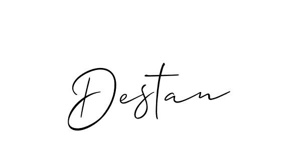 Once you've used our free online signature maker to create your best signature Allison_Script style, it's time to enjoy all of the benefits that Destan name signing documents. Destan signature style 2 images and pictures png