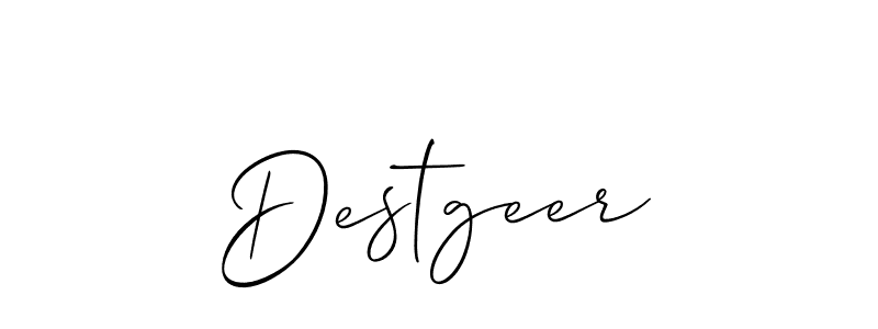 Make a beautiful signature design for name Destgeer. With this signature (Allison_Script) style, you can create a handwritten signature for free. Destgeer signature style 2 images and pictures png