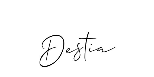 Once you've used our free online signature maker to create your best signature Allison_Script style, it's time to enjoy all of the benefits that Destia name signing documents. Destia signature style 2 images and pictures png