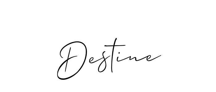 How to Draw Destine signature style? Allison_Script is a latest design signature styles for name Destine. Destine signature style 2 images and pictures png