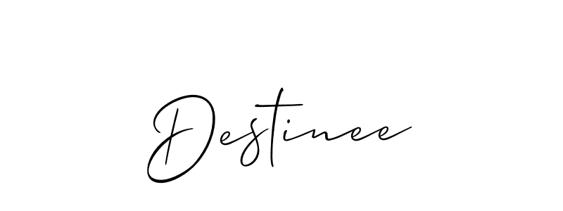 if you are searching for the best signature style for your name Destinee. so please give up your signature search. here we have designed multiple signature styles  using Allison_Script. Destinee signature style 2 images and pictures png