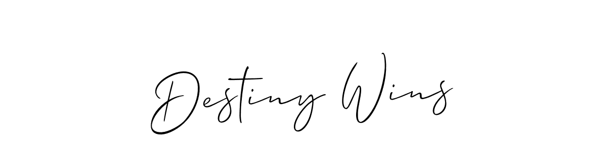 Destiny Wins stylish signature style. Best Handwritten Sign (Allison_Script) for my name. Handwritten Signature Collection Ideas for my name Destiny Wins. Destiny Wins signature style 2 images and pictures png