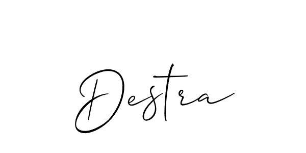 Make a beautiful signature design for name Destra. Use this online signature maker to create a handwritten signature for free. Destra signature style 2 images and pictures png