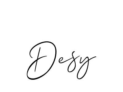 if you are searching for the best signature style for your name Desy. so please give up your signature search. here we have designed multiple signature styles  using Allison_Script. Desy signature style 2 images and pictures png