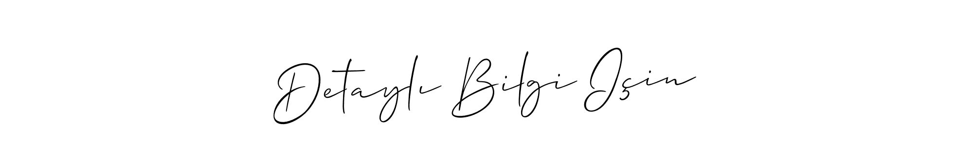 How to Draw Detaylı Bilgi Için signature style? Allison_Script is a latest design signature styles for name Detaylı Bilgi Için. Detaylı Bilgi Için signature style 2 images and pictures png