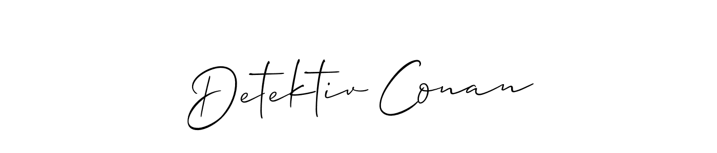 It looks lik you need a new signature style for name Detektiv Conan. Design unique handwritten (Allison_Script) signature with our free signature maker in just a few clicks. Detektiv Conan signature style 2 images and pictures png
