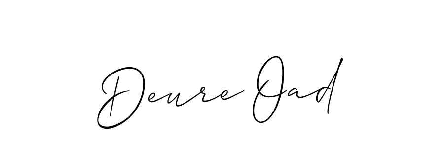 Check out images of Autograph of Deure Oad name. Actor Deure Oad Signature Style. Allison_Script is a professional sign style online. Deure Oad signature style 2 images and pictures png