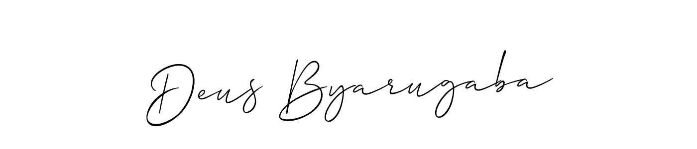 Similarly Allison_Script is the best handwritten signature design. Signature creator online .You can use it as an online autograph creator for name Deus Byarugaba. Deus Byarugaba signature style 2 images and pictures png