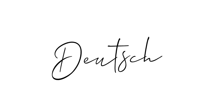 Deutsch stylish signature style. Best Handwritten Sign (Allison_Script) for my name. Handwritten Signature Collection Ideas for my name Deutsch. Deutsch signature style 2 images and pictures png