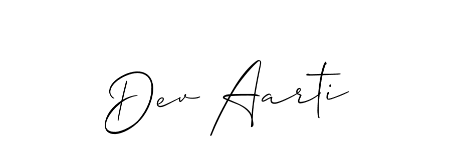 Similarly Allison_Script is the best handwritten signature design. Signature creator online .You can use it as an online autograph creator for name Dev Aarti. Dev Aarti signature style 2 images and pictures png