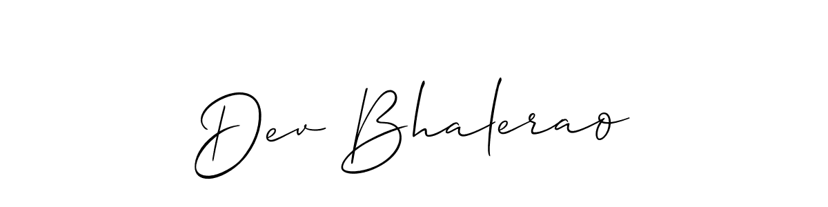 Best and Professional Signature Style for Dev Bhalerao. Allison_Script Best Signature Style Collection. Dev Bhalerao signature style 2 images and pictures png