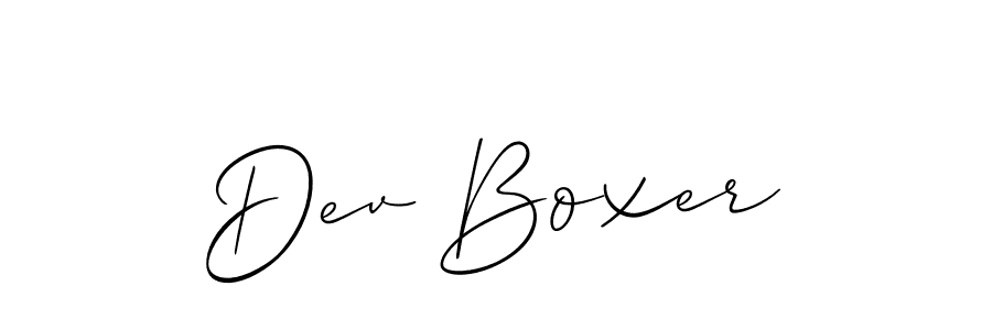 Check out images of Autograph of Dev Boxer name. Actor Dev Boxer Signature Style. Allison_Script is a professional sign style online. Dev Boxer signature style 2 images and pictures png
