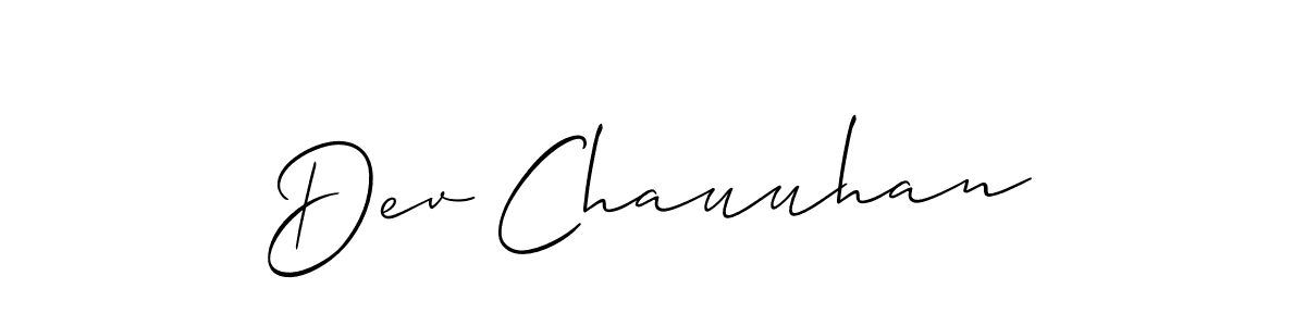 Best and Professional Signature Style for Dev Chauuhan. Allison_Script Best Signature Style Collection. Dev Chauuhan signature style 2 images and pictures png