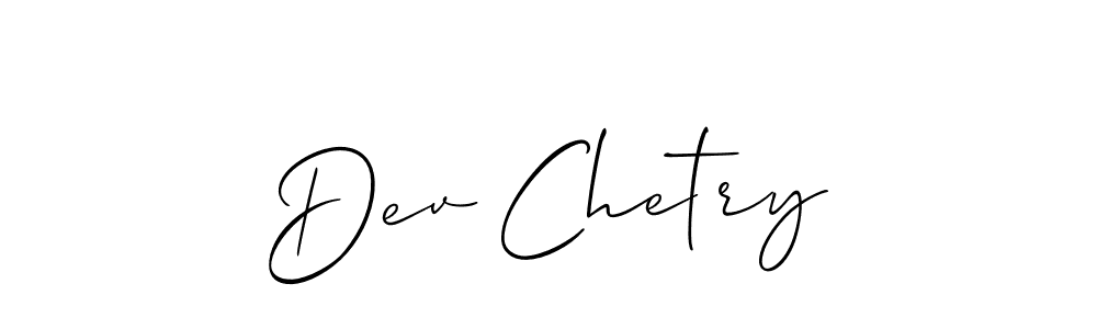 Best and Professional Signature Style for Dev Chetry. Allison_Script Best Signature Style Collection. Dev Chetry signature style 2 images and pictures png
