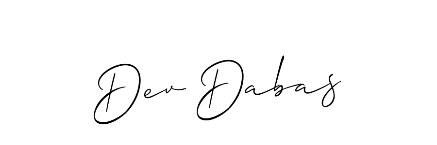Best and Professional Signature Style for Dev Dabas. Allison_Script Best Signature Style Collection. Dev Dabas signature style 2 images and pictures png
