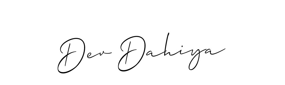 if you are searching for the best signature style for your name Dev Dahiya. so please give up your signature search. here we have designed multiple signature styles  using Allison_Script. Dev Dahiya signature style 2 images and pictures png