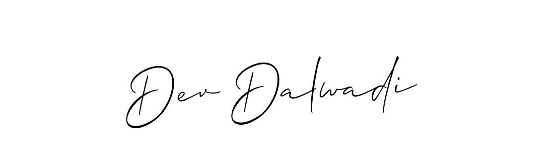 This is the best signature style for the Dev Dalwadi name. Also you like these signature font (Allison_Script). Mix name signature. Dev Dalwadi signature style 2 images and pictures png