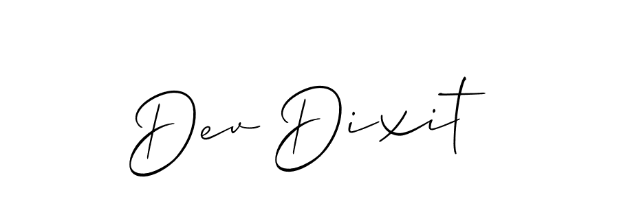 You should practise on your own different ways (Allison_Script) to write your name (Dev Dixit) in signature. don't let someone else do it for you. Dev Dixit signature style 2 images and pictures png