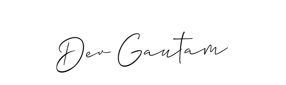 Check out images of Autograph of Dev Gautam name. Actor Dev Gautam Signature Style. Allison_Script is a professional sign style online. Dev Gautam signature style 2 images and pictures png