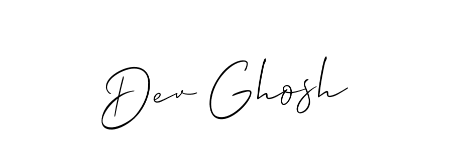 Similarly Allison_Script is the best handwritten signature design. Signature creator online .You can use it as an online autograph creator for name Dev Ghosh. Dev Ghosh signature style 2 images and pictures png